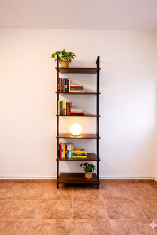 Estantería Rústica Madera y Metal