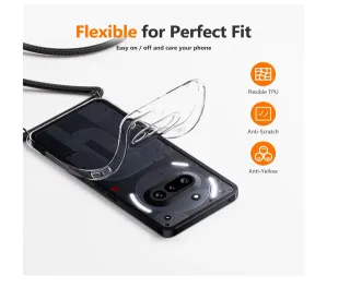 Funda TPU Transparente con Cuerda Nothing Phone 3a