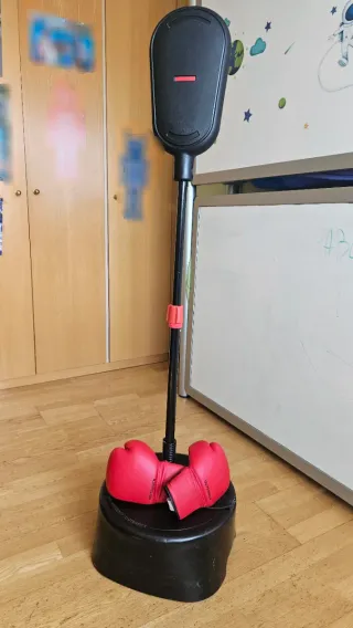 Kit Boxeo Infantil: Punchingball + Guantes Rojos