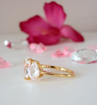 Anillo Plata -Toi et Moi- Oro 18K