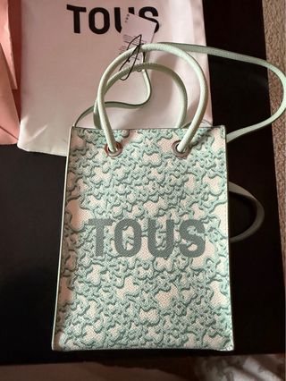 Minibolso Tous Oso Verde Sin Estrenar