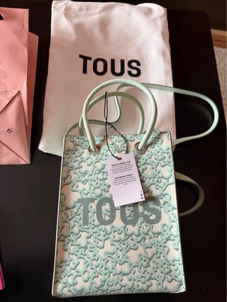 Minibolso Tous Oso Verde Sin Estrenar