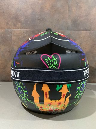 Casco Motocross Negro y Verde
