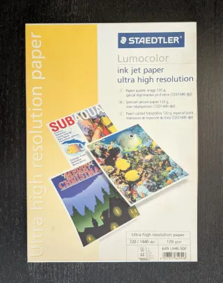 Lote 32 hojas A4 papel fotográfico ink jet