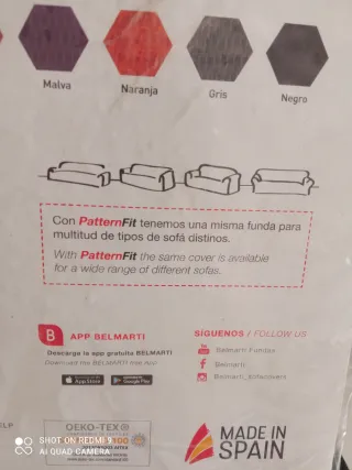 Funda sofá FundaBEL Toronto 2 plazas verde