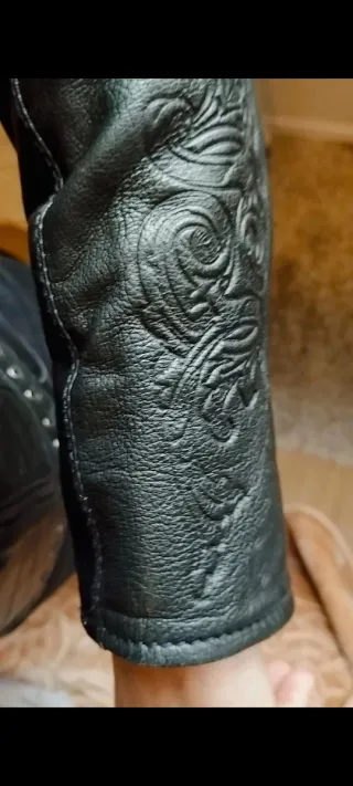 Cazadora de piel Salsa negra