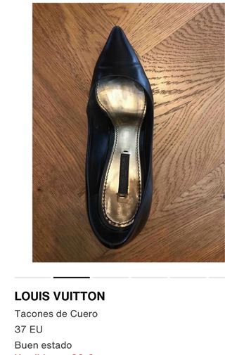 Zapatos mujer tacón Louis Vuitton negros