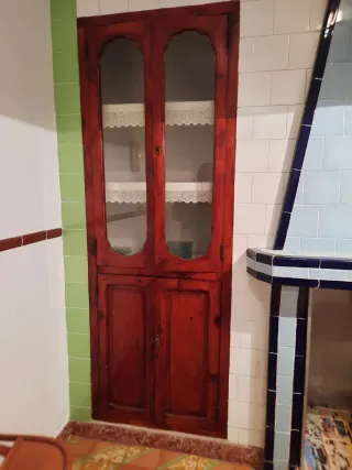 Puertas antiguas de madera y cristal