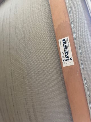 Sillón IKEA POÄNG Piel Blanca