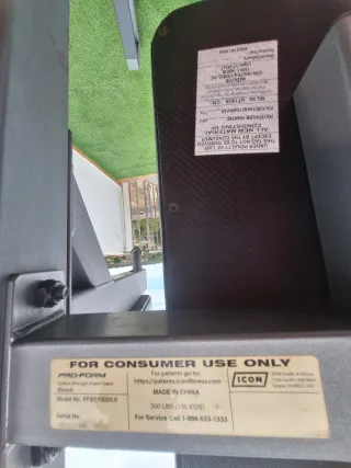 Banco de Pesas Pro-Form Carbon Strength