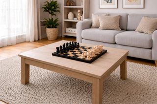 Ajedrez Mármol Rosa y Gris 26x26 cm