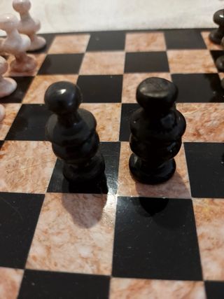 Ajedrez Mármol Rosa y Gris 26x26 cm