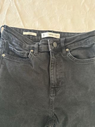 Pantalón vaquero negro mujer talla 38