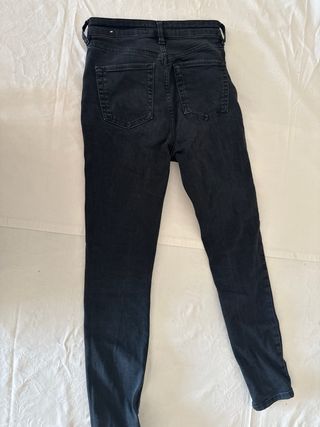 Pantalón vaquero negro mujer talla 38