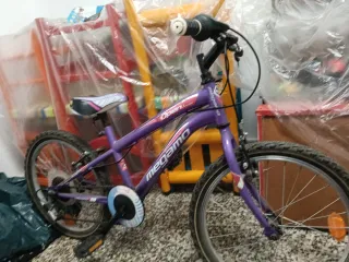 Bicicleta Morada Infantil de marchas