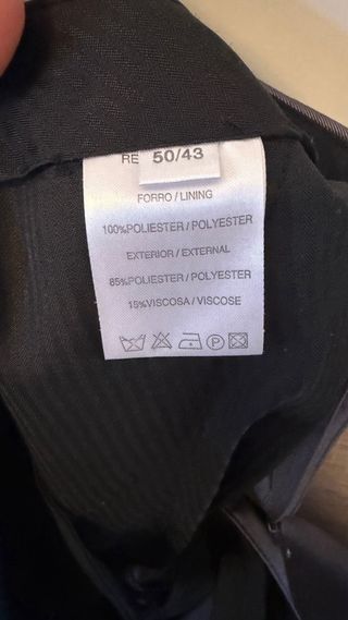 Traje gris brillante boda hombre Talla M