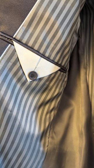 Traje gris brillante boda hombre Talla M