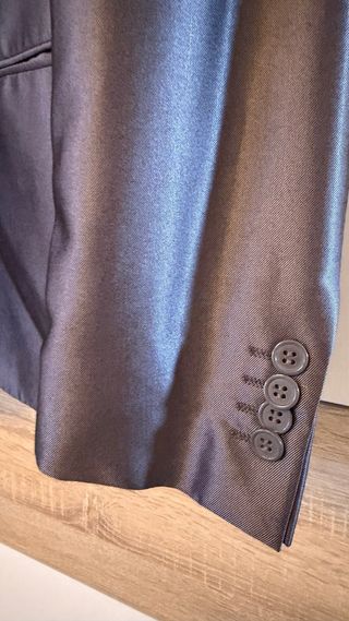 Traje gris brillante  boda hombre Talla M