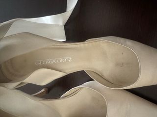 Zapatos de Novia con Lazos Blancos