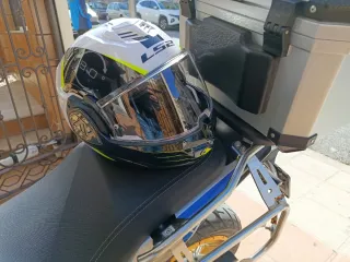 Casco Moto LS2 Carbono Negro/Plata