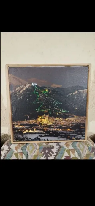 Quadro Albero di Natale Monte Ingino