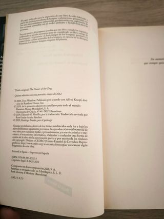 LOTE NOVELA NEGRA POLICIACA WINSLOW+CARMEN MOLA