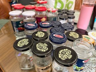 98 Botes de Cristal para Conservas