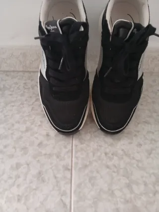 Deportivos Pepe Jeans Negro y Plata