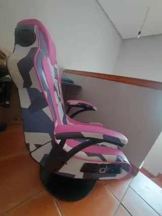 Sedia da Gaming X Rocker Rosa Camo