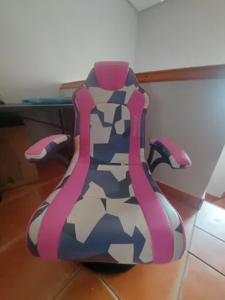 Sedia da Gaming X Rocker Rosa Camo