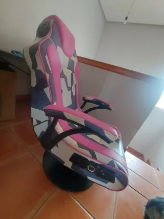 Sedia da Gaming X Rocker Rosa Camo