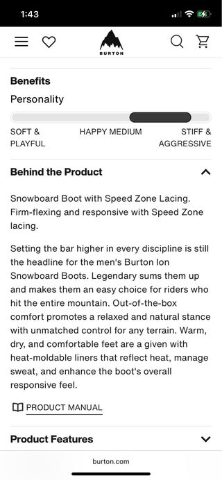 Botas burton ION, 43 tope gama