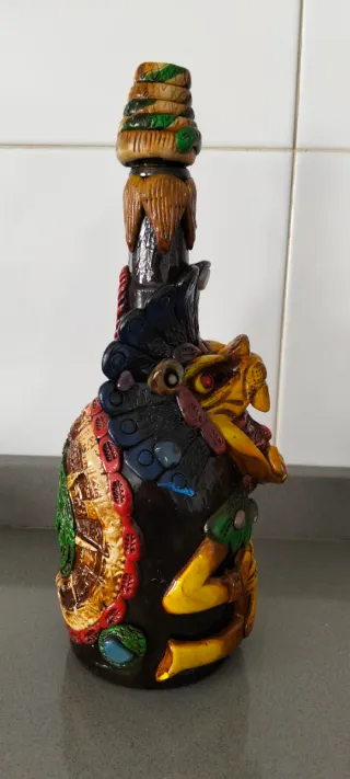 Artesanía Mexicana: Botella Decorada