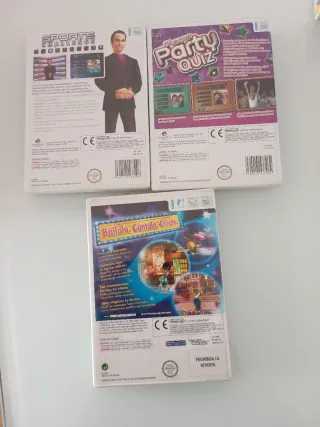 3 Juegos Wii: Boogie, Party Quiz, Sports Challenge