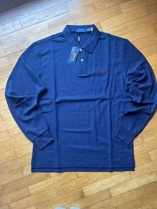 Polo Ralph Lauren Manga Larga Azul Marino Talla M
