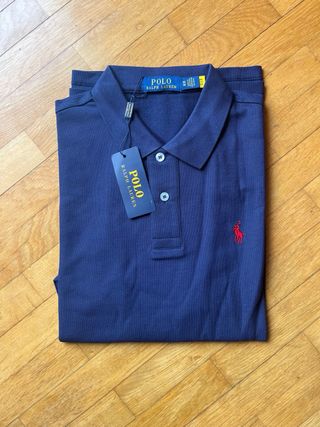 Polo Ralph Lauren Manga Larga Azul Marino Talla M