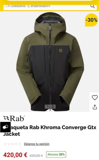 Chaqueta Rab Khroma Converge GTX Esquí xl