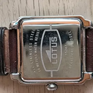 Reloj Lotus 15247 Cuadrado Marrón Acero