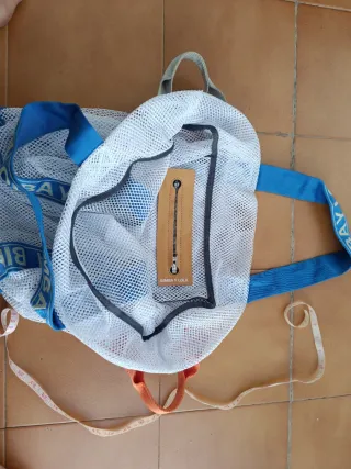 Bolso Bimba y Lola Rejilla Blanco/Azul