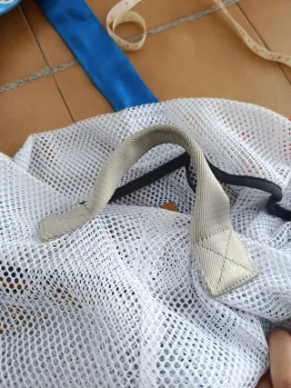 Bolso Bimba y Lola Rejilla Blanco/Azul