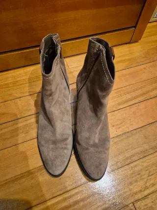 Botines mujer beige/marrón