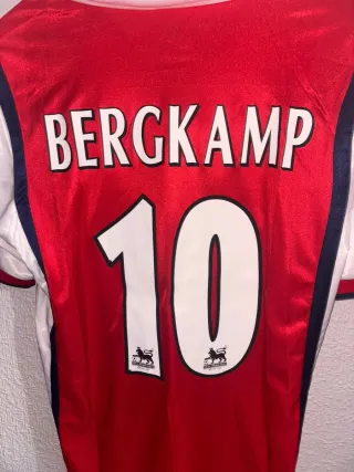 Camiseta Arsenal Bergkamp talla XXL