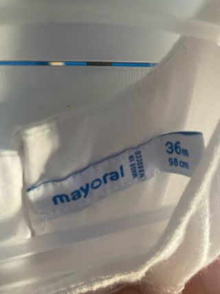 Vestido Fiesta Mayoral Blanco