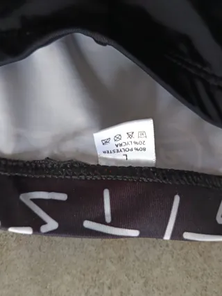 Pantalón ciclismo con estampado matemático