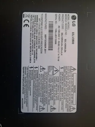 Televisión LG 32LV-2500 Negra