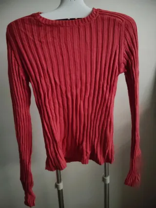 Jersey de punto salmón