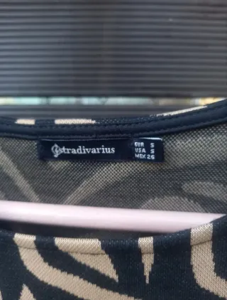Vestido estampado cebra Stradivarius Talla S