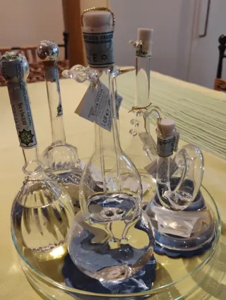 Set 5 bottigliette vetro soffiato Mazzetti Altavil