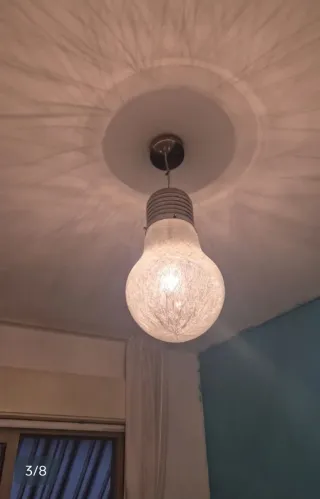 Lampadario sospensione + lampada comodino