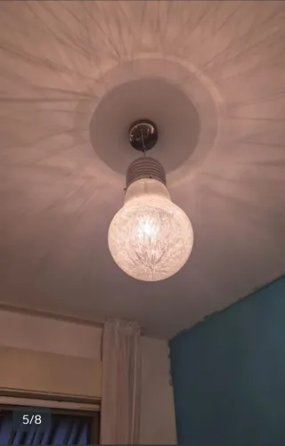 Lampadario sospensione + lampada comodino